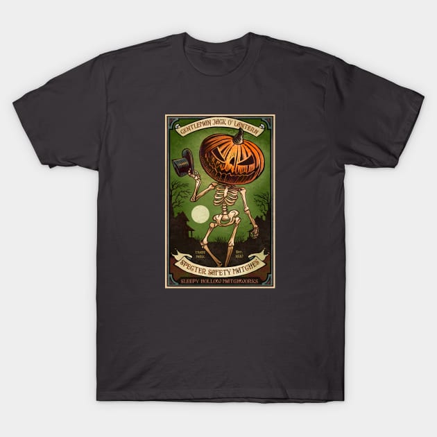 Gentleman Jack O' Lantern T-Shirt by ChetArt